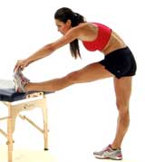 Thigh stretches - hamstrings