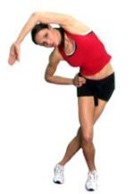 Iliotibial band stretch