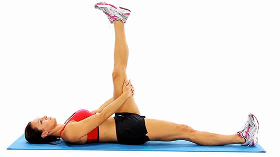 bent knee hamtring stretch