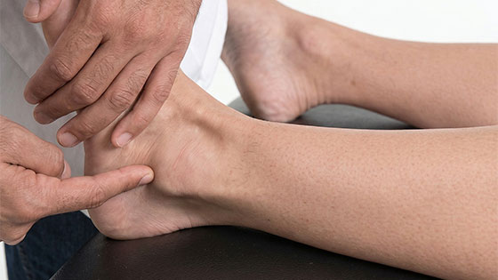 peroneal tendon outside of ankle