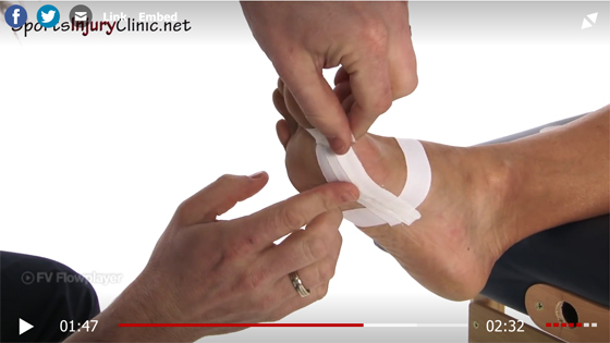 Turf toe taping