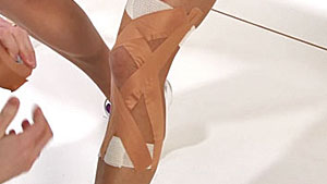 Knee ligament taping