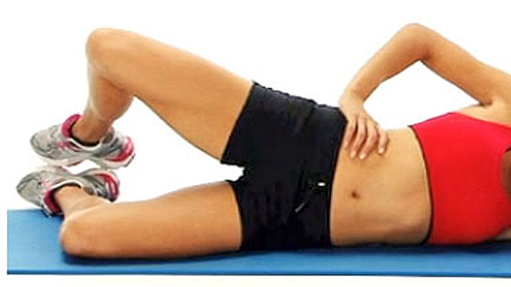Clam exercise for the hip