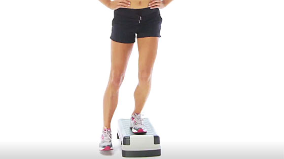 Heel drop knee exercise for patellofemoral pain