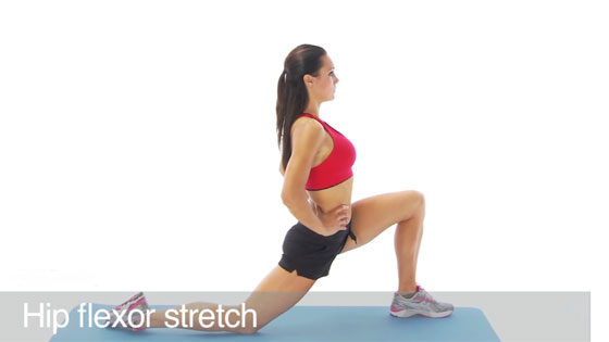 Hip flexor stretch