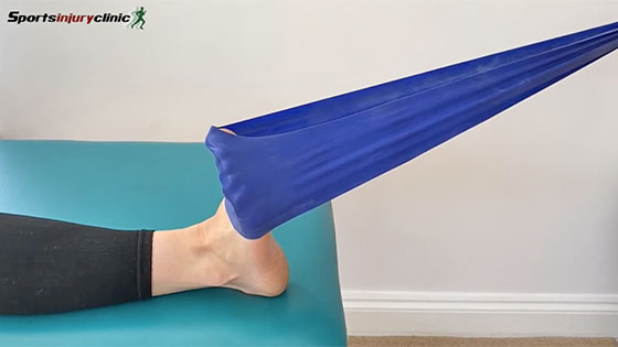 isometric eversion sprained ankle exercise