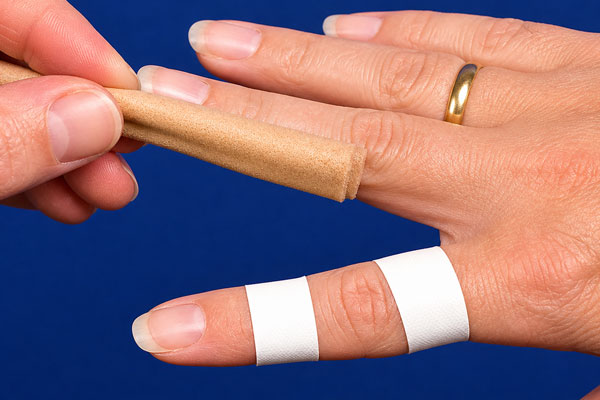 finger buddy taping step 1