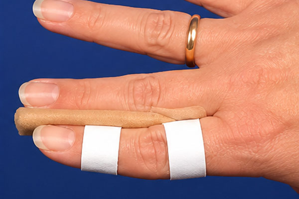 finger buddy taping step 2