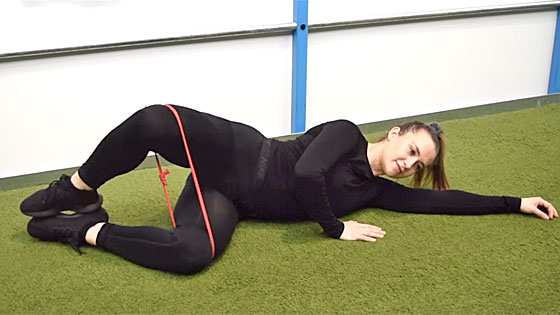 Jumper's knee Activation exercises Clam