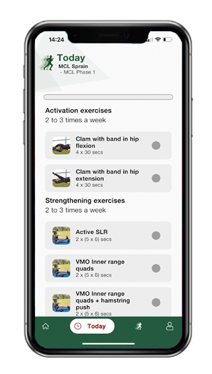 Sports injury rehabilitation app