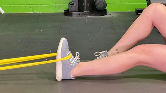 Dorsi flexion ankle exercise
