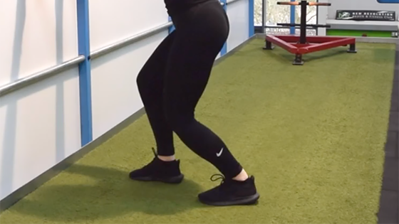 bent knee calf stretch
