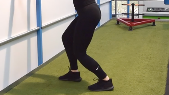 bent knee calf stretch