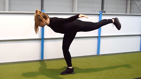 lunge lean hold