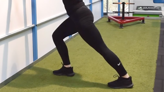 straight leg calf stretch