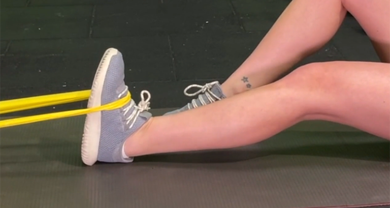 dorsiflexion with band